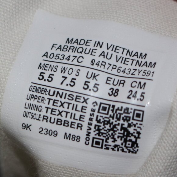 NEW Converse 70s De Luxe Sneaker Size 7.5 - Picture 16 of 16